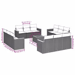 VidaXL 3258245 ensemble de meubles de jardin