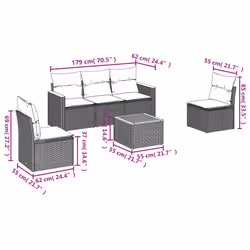 VidaXL 3258257 ensemble de meubles de jardin