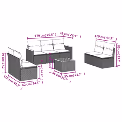 VidaXL 3258282 ensemble de meubles de jardin