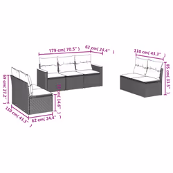 VidaXL 3258286 ensemble de meubles de jardin