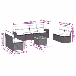 VidaXL 3258290 ensemble de meubles de jardin