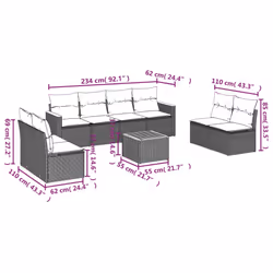 VidaXL 3258293 ensemble de meubles de jardin