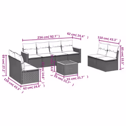 VidaXL 3258294 ensemble de meubles de jardin