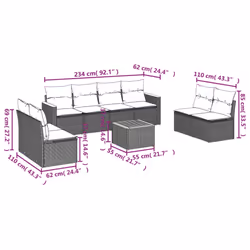 VidaXL 3258297 ensemble de meubles de jardin