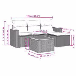 VidaXL 3258304 ensemble de meubles de jardin