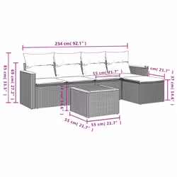 VidaXL 3258317 ensemble de meubles de jardin