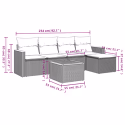 VidaXL 3258318 ensemble de meubles de jardin