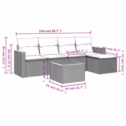 VidaXL 3258320 ensemble de meubles de jardin