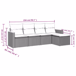 VidaXL 3258322 ensemble de meubles de jardin