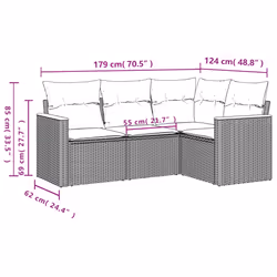 VidaXL 3258332 ensemble de meubles de jardin