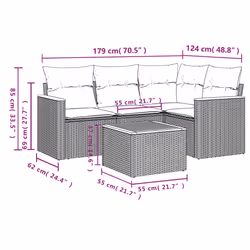 VidaXL 3258338 ensemble de meubles de jardin
