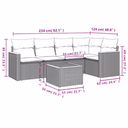 VidaXL 3258352 ensemble de meubles de jardin