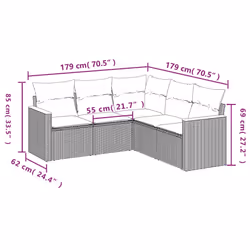 VidaXL 3258363 ensemble de meubles de jardin