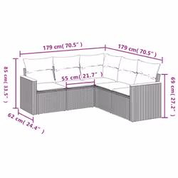 VidaXL 3258370 ensemble de meubles de jardin
