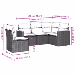 VidaXL 3258376 ensemble de meubles de jardin
