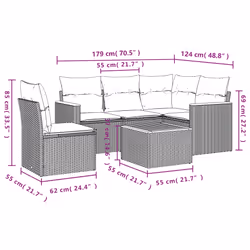 VidaXL 3258377 ensemble de meubles de jardin