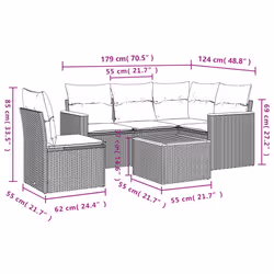 VidaXL 3258381 ensemble de meubles de jardin