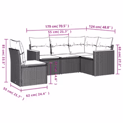 VidaXL 3258383 ensemble de meubles de jardin