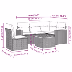 VidaXL 3258384 ensemble de meubles de jardin