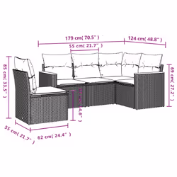 VidaXL 3258385 ensemble de meubles de jardin