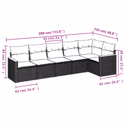 VidaXL 3258388 ensemble de meubles de jardin