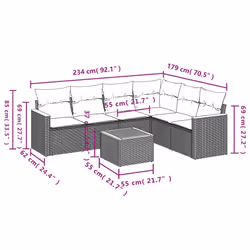 VidaXL 3258411 ensemble de meubles de jardin