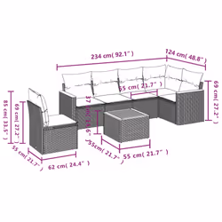 VidaXL 3258426 ensemble de meubles de jardin