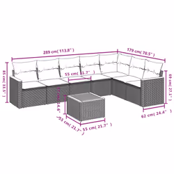 VidaXL 3258436 ensemble de meubles de jardin