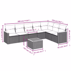 VidaXL 3258437 ensemble de meubles de jardin
