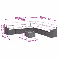 VidaXL 3258457 ensemble de meubles de jardin
