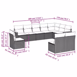 VidaXL 3258474 ensemble de meubles de jardin