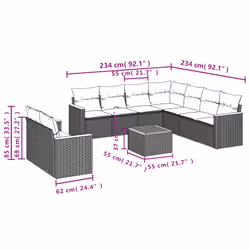VidaXL 3258499 ensemble de meubles de jardin
