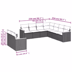 VidaXL 3258500 ensemble de meubles de jardin
