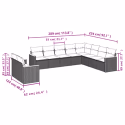 VidaXL 3258523 ensemble de meubles de jardin