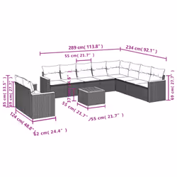 VidaXL 3258524 ensemble de meubles de jardin