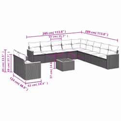 VidaXL 3258535 ensemble de meubles de jardin