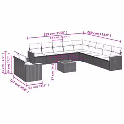 VidaXL 3258538 ensemble de meubles de jardin