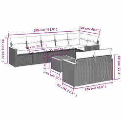 VidaXL 3258548 ensemble de meubles de jardin
