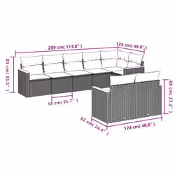 VidaXL 3258552 ensemble de meubles de jardin