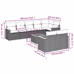 VidaXL 3258555 ensemble de meubles de jardin