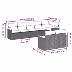 VidaXL 3258558 ensemble de meubles de jardin