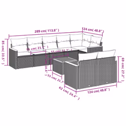 VidaXL 3258560 ensemble de meubles de jardin