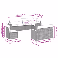 VidaXL 3258570 ensemble de meubles de jardin