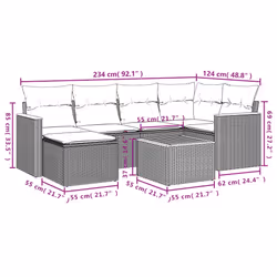 VidaXL 3258576 ensemble de meubles de jardin