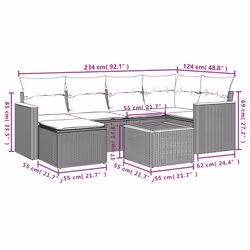 VidaXL 3258579 ensemble de meubles de jardin