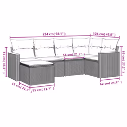 VidaXL 3258584 ensemble de meubles de jardin