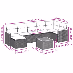 VidaXL 3258597 ensemble de meubles de jardin