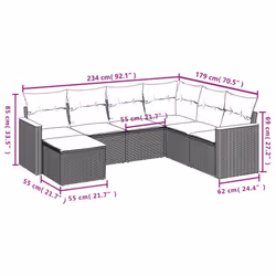 VidaXL 3258609 ensemble de meubles de jardin