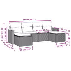 VidaXL 3258619 ensemble de meubles de jardin