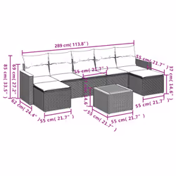 VidaXL 3258639 ensemble de meubles de jardin